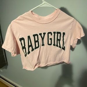 FASHIONNOVA CROP TOP BABY GIRL PINK